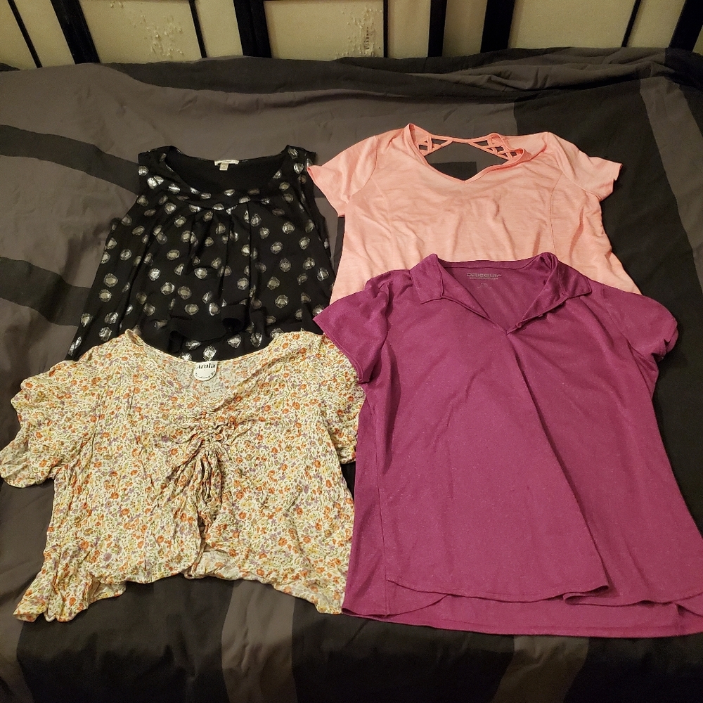 Bundle Woman XXL Blouses x4 Arula Driequip DressBarn Livi